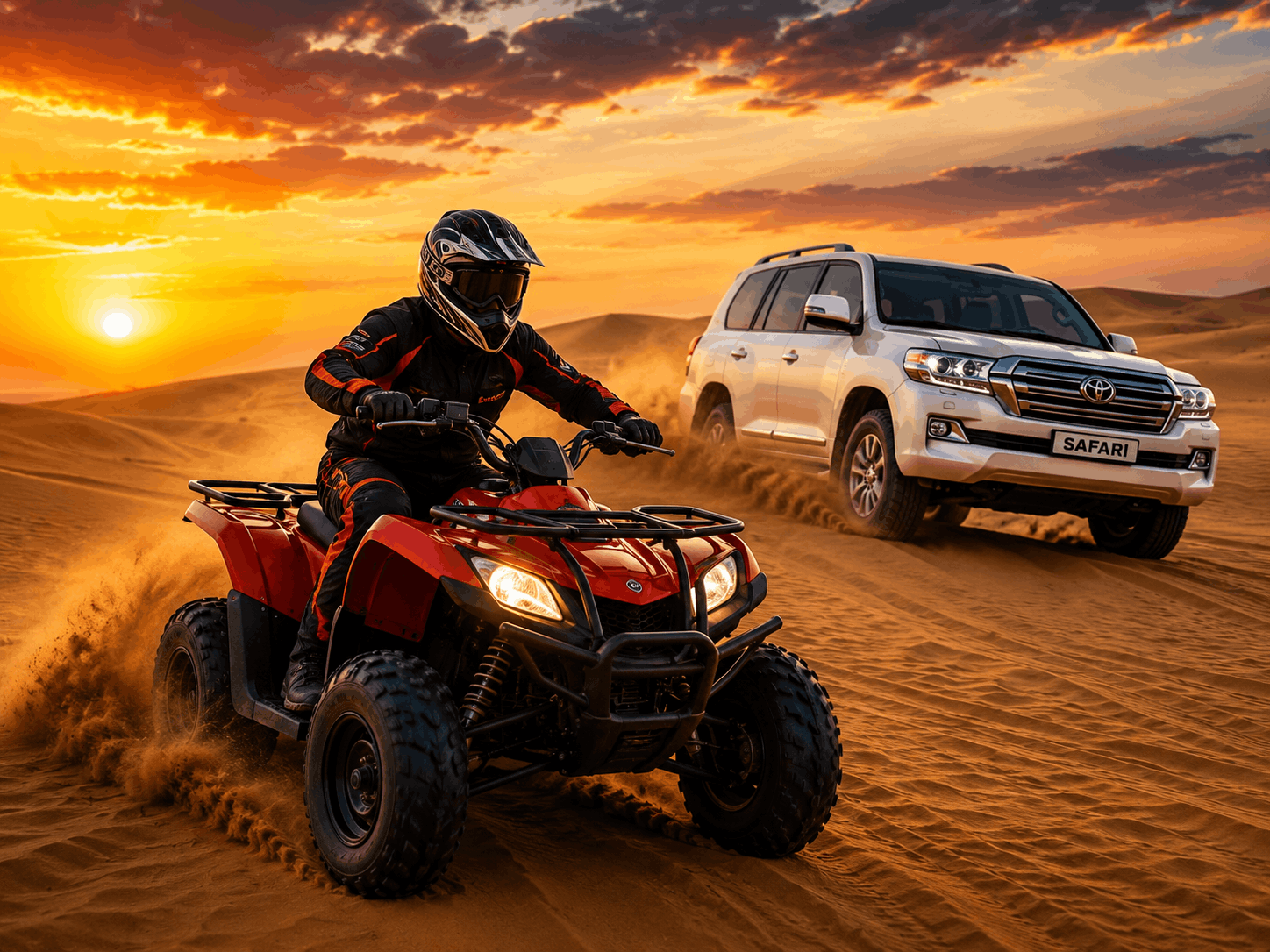 Premium Safari + Quad Bike Combo Dubai